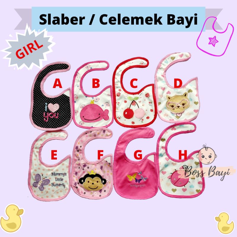 Slaber / Celemek Makan Bayi Waterproof