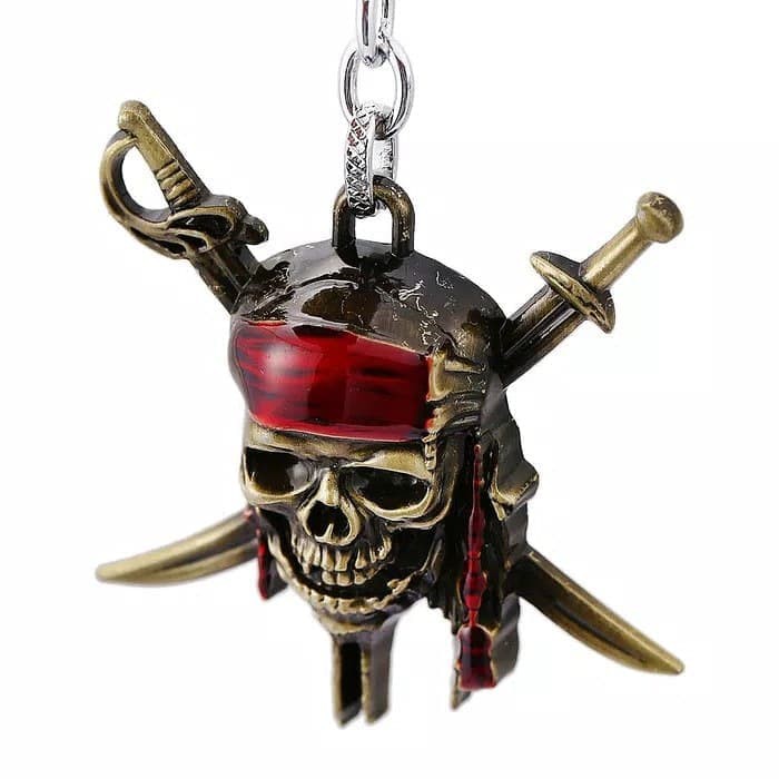 Gantungan Kunci Pirates Of The Caribbean Keychain Action Figure