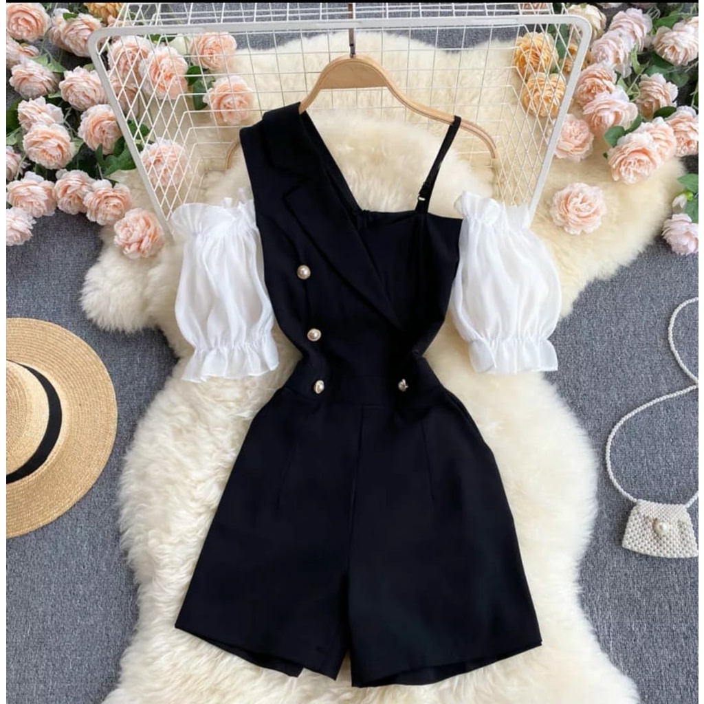 ZRS Jumpsuit Mauren UK Fit L To XL LD 100 CM PJ 100 CM Mosscrepe PREMIUM
