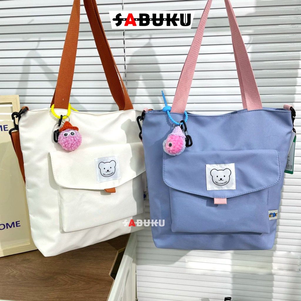 Tas Tote Bag Wanita Resleting Bahan Lembut dan Halus Tas Sekolah Fashion Wanita -251