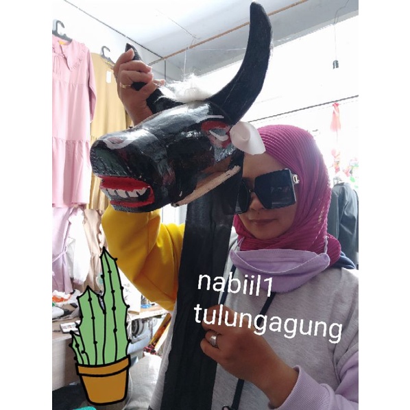 banteng bantengan kayu