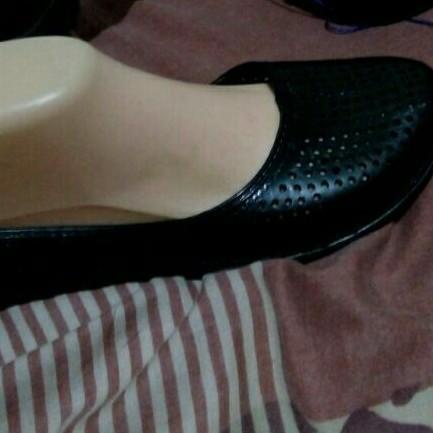 ☺ 8890 - Sepatu Flat Shoes Karet Tipis Motif Jarum / Sepatu Karet Tipis Motif Lubang ☜