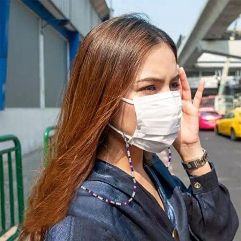 tali masker kalung manik kristal gantungan masker dan kacamata