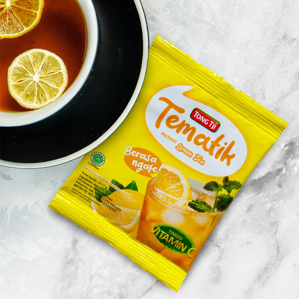 Bundling Beli 2 Tematik Lemon Tea Renceng Gratis Gelas Kecil