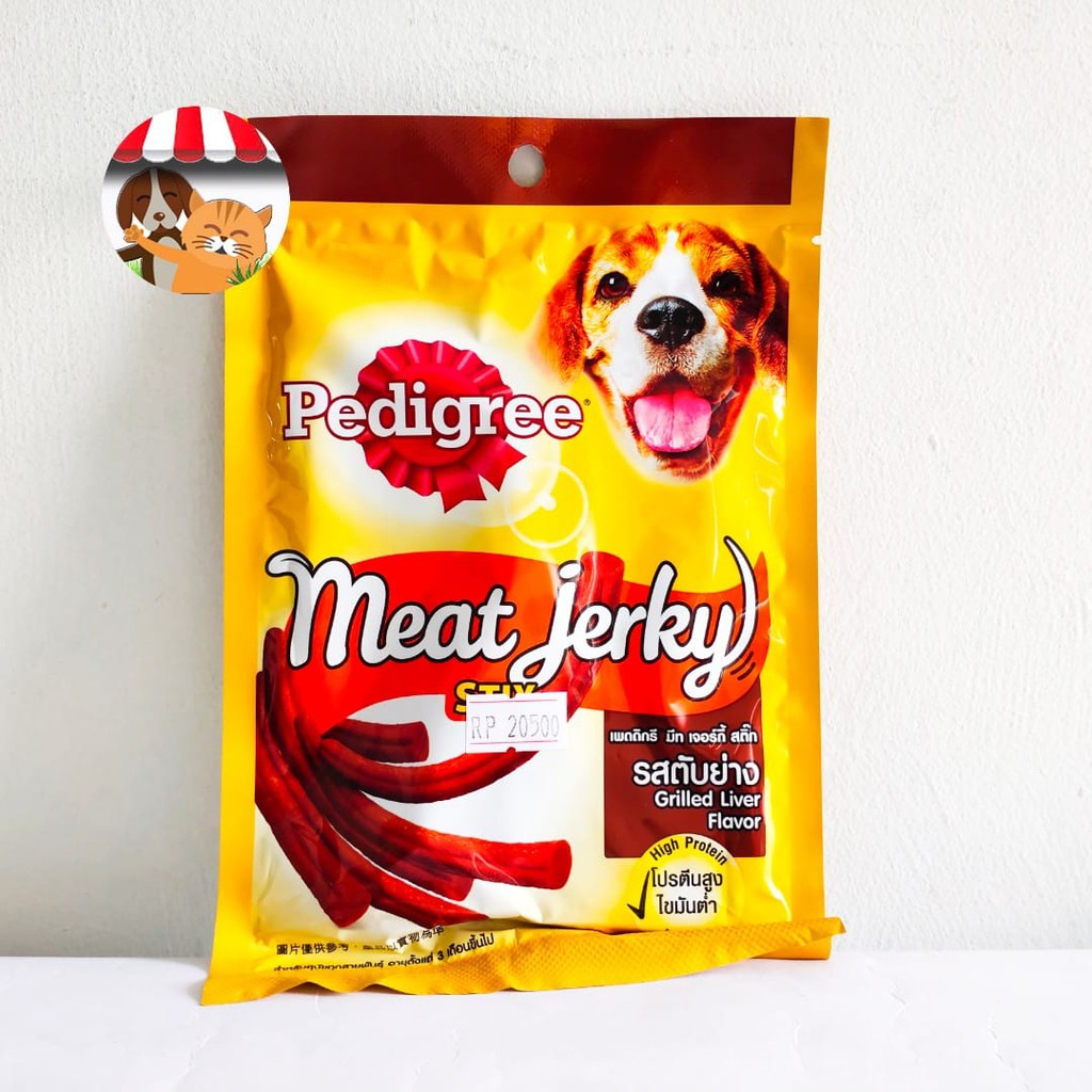 Pedigree Meat Jerky Stix 60gr - Snack Anjing High Protein Low Fat