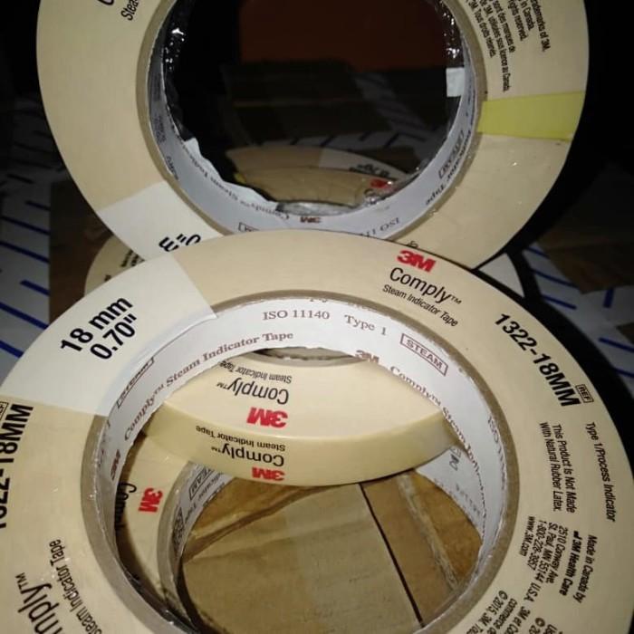 [Cod] 1322 3M Comply Stream Indikator Tape / Autoclave Tape Size 18 Mm X 55