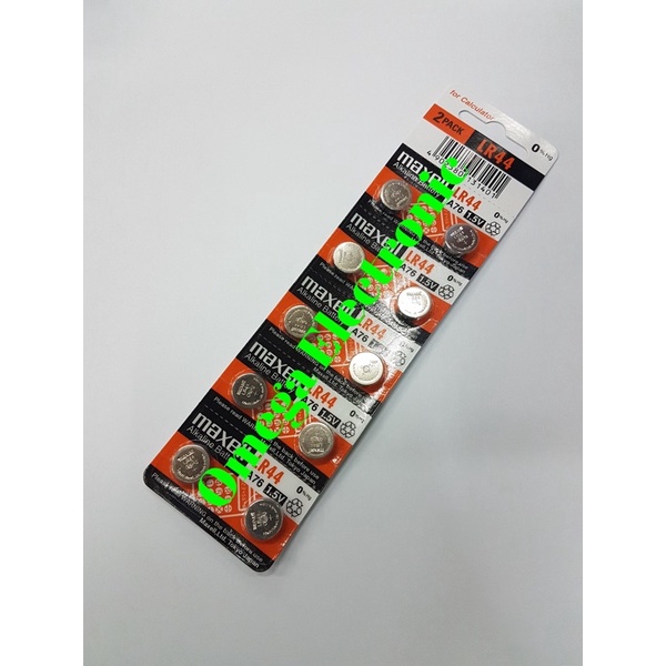 ORIGINAL Maxell LR44 Baterai Battery Batre LR 44 A76 AG13 A 76