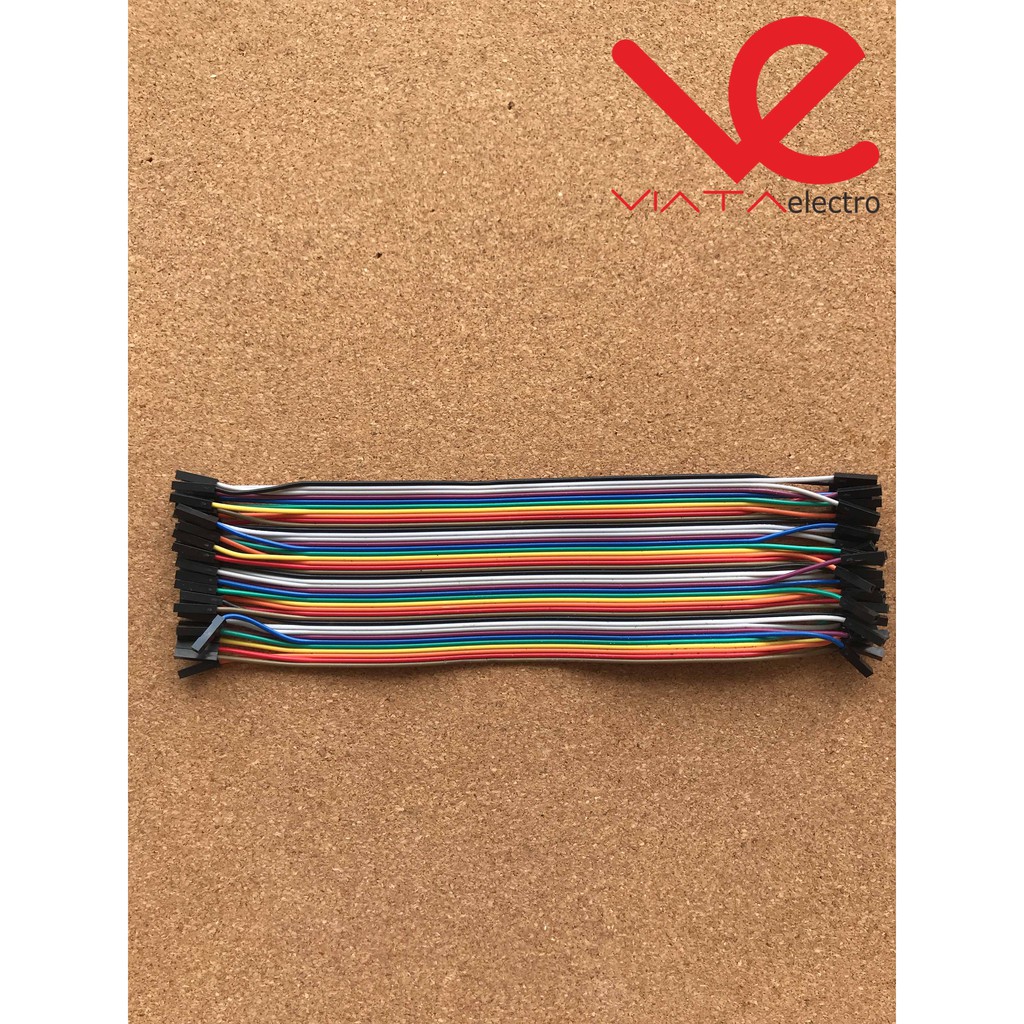 KABEL JUMPER KABEL PELANGI 40 PIN MALE TO FEMALE 20cm  3 TIPE