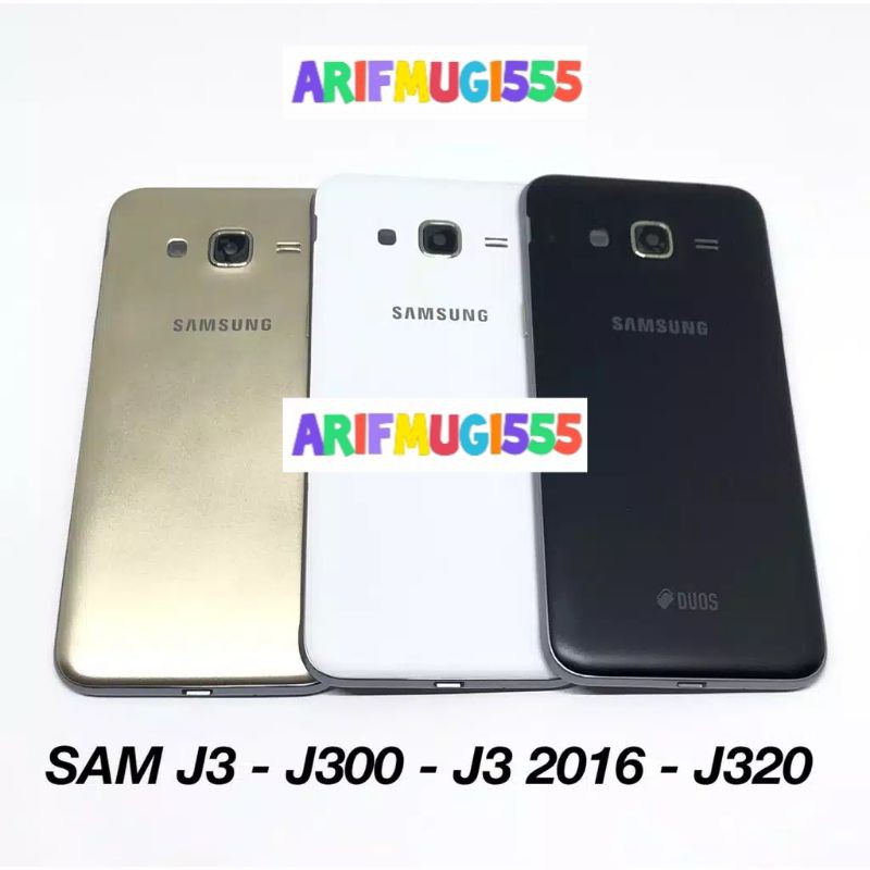 Cesing Kesing Casing Housing Fullset Samsung Galaxy J3-J300-J320-J3 2016 Original