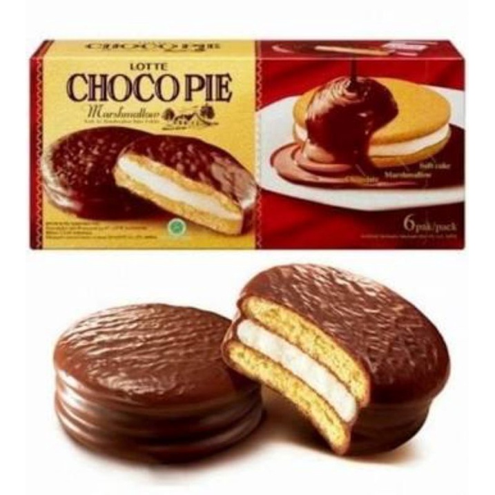 

Lotte Chocopie Marshmallow 28g ( 1 pack isi 12 pcs )