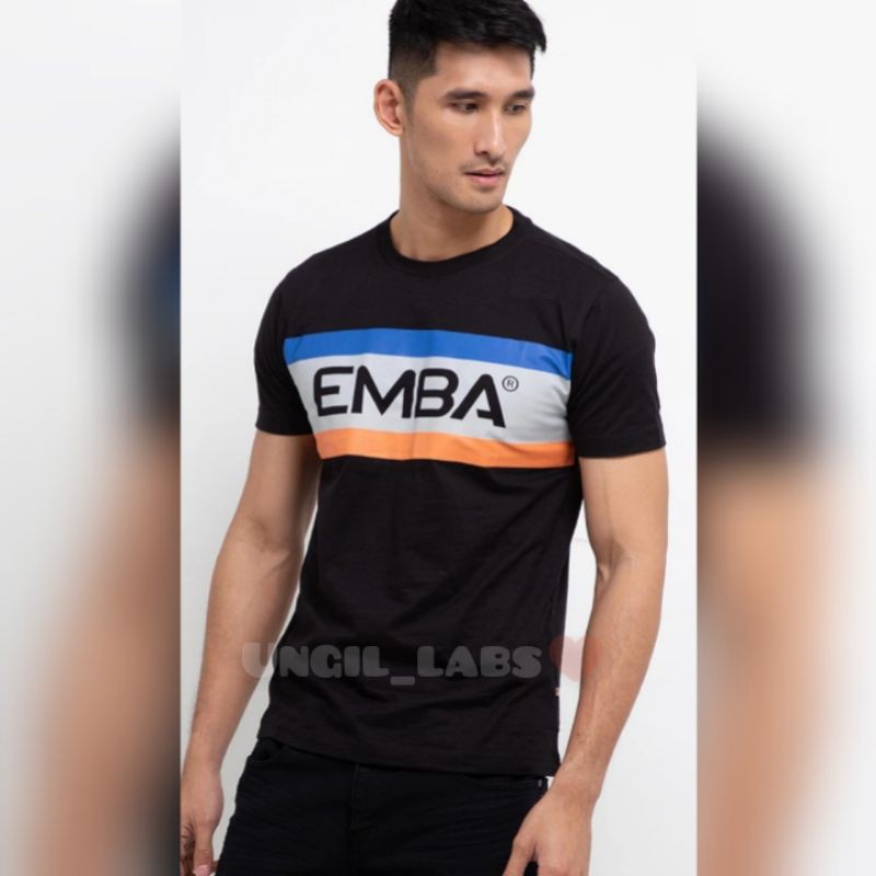Kaos Casual Pria Emba Jeans Tshirt Original Baju Cowok Murah