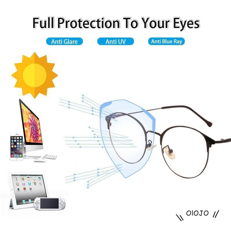 Kacamata Anti Radiasi Lensa Photochromic Anti UV Frame Titanium Untuk Pria / Wanita ol2