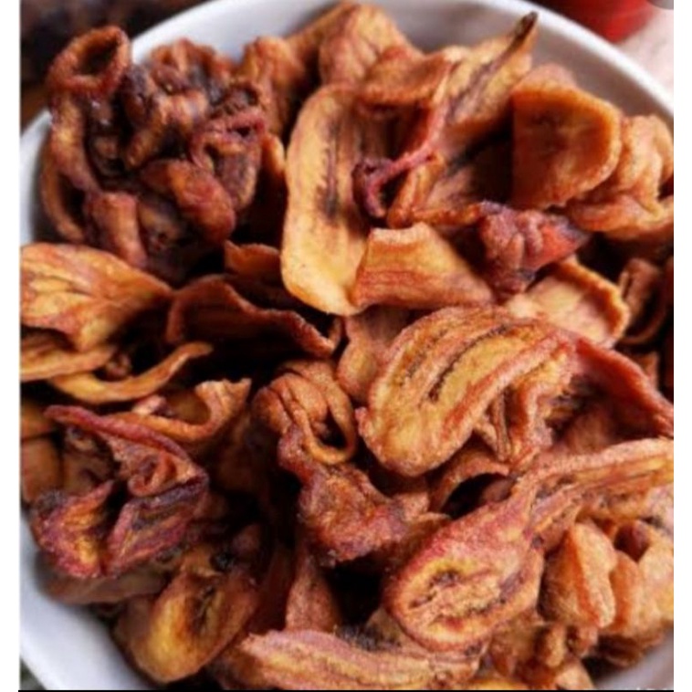 

Kripik Sale Pisang manis 500 gram camilan garing renyah kriuk