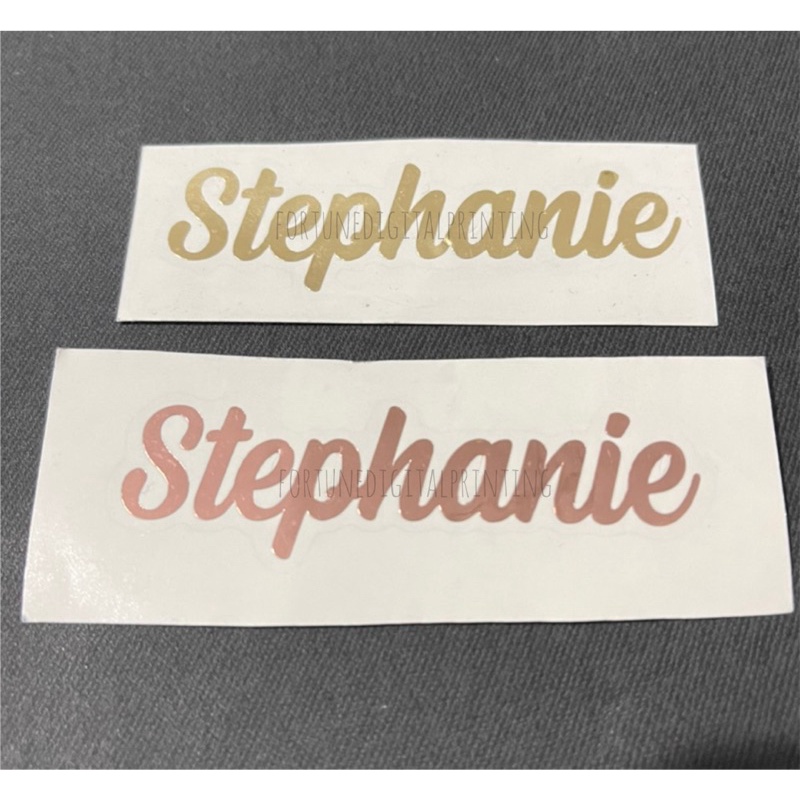 

Cutting Sticker Nama ROSE GOLD, METALLIC GOLD CUSTOM dan MURAH