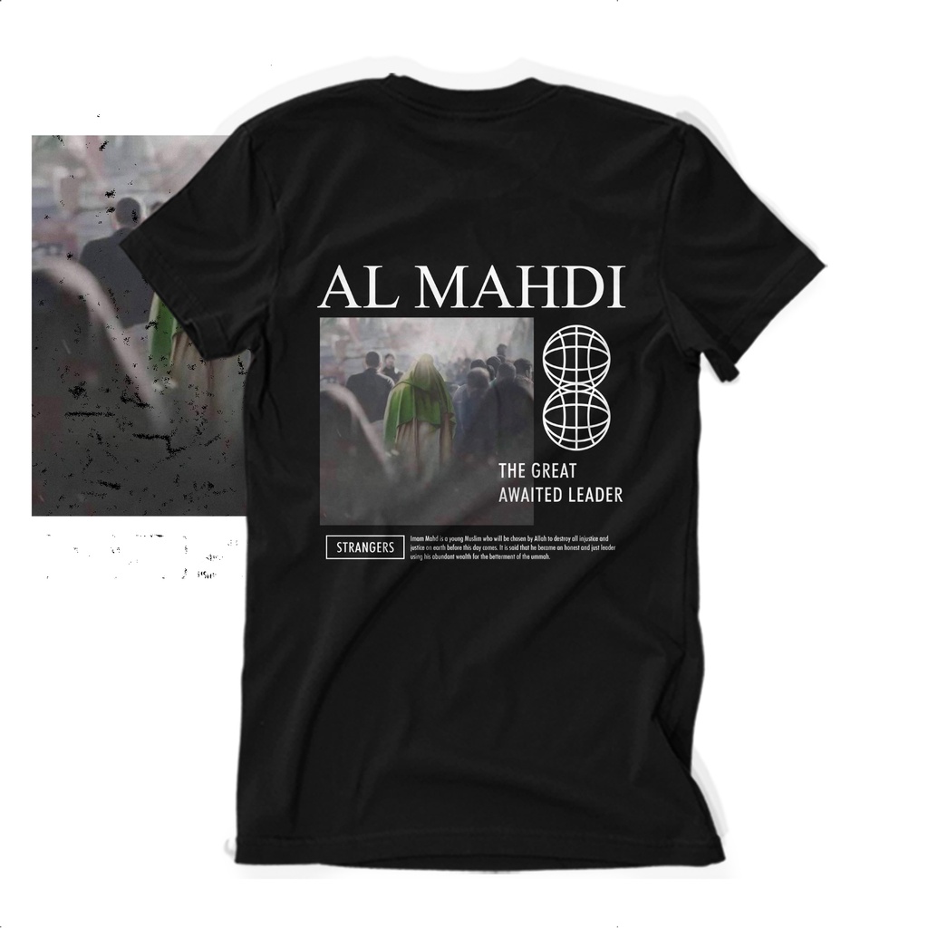 BISA COD Distro Kaos AL MAHDI V2 100 % Cotton Combed 30s Cewek Cowok Unisex Tees Terbaru Keren / Shi