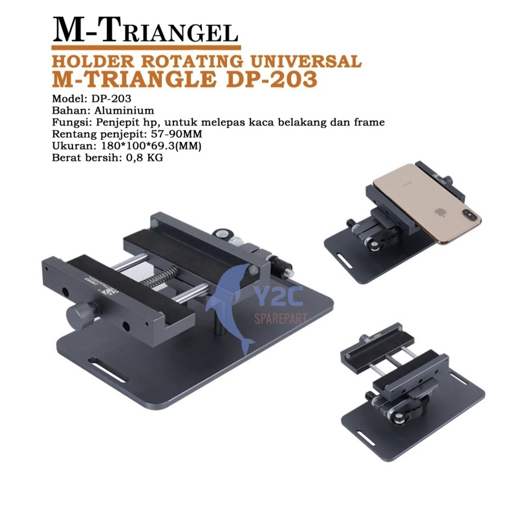 PENJEPIT PCB ROTATING M-TRIANGLE DP-203 UNIVERSAL / ALAT SERVIS SERVICE HP