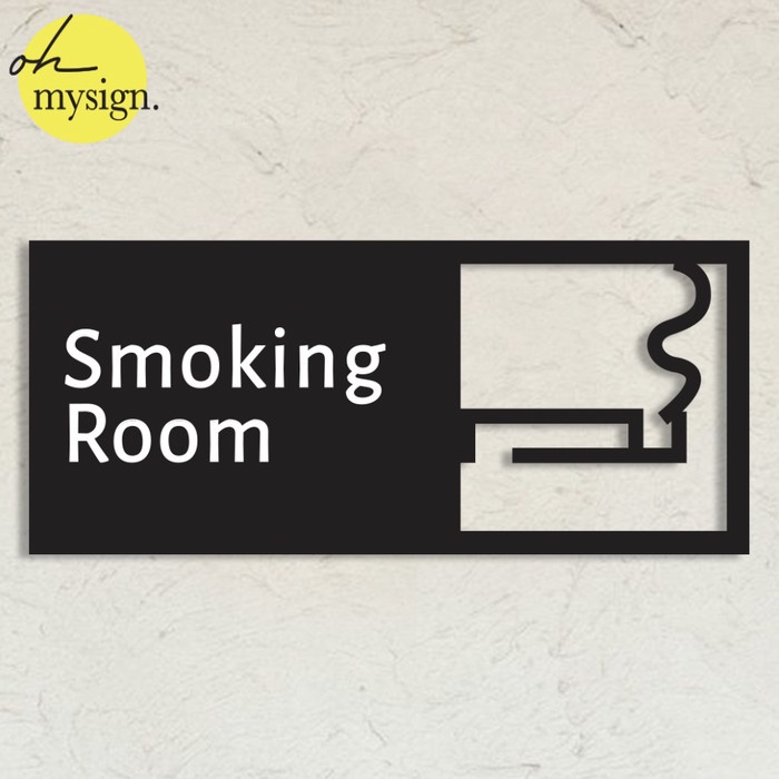 

Grosir Smoking Room Sign Akrilik Acrylic Sign Ruang Merokok Modern