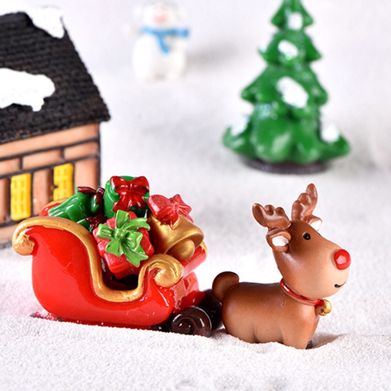 [Harga Grosir]Ornamen Pot Mini Desain Santa Claus Snowman Dan Pohon Natal Untuk Dekorasi Rumah