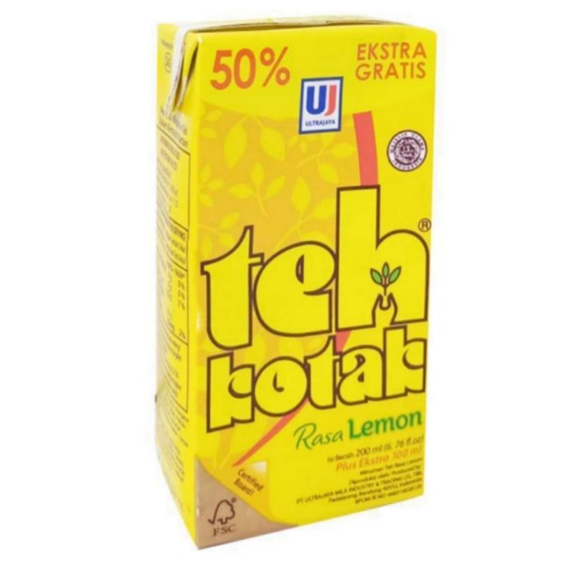 teh kotak rasa melati / jasmine - rasa lemon 200 ml