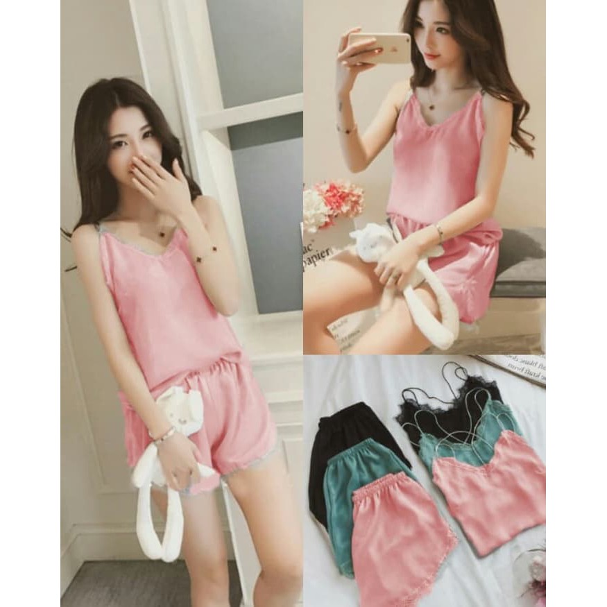 SET FENDI setelan wanita kaos celana keren 2in1 size L murah best seller i.50630991.1446793107
