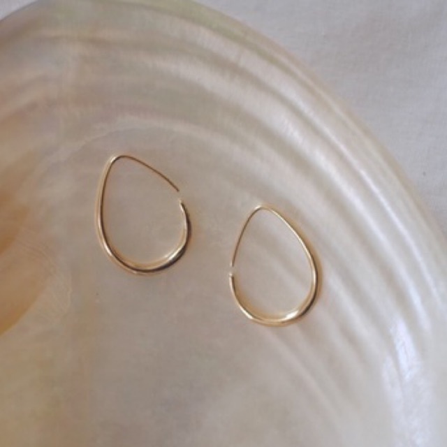 Ark.co - Avignon earrings basic &amp; melted anting oval minimalist statement