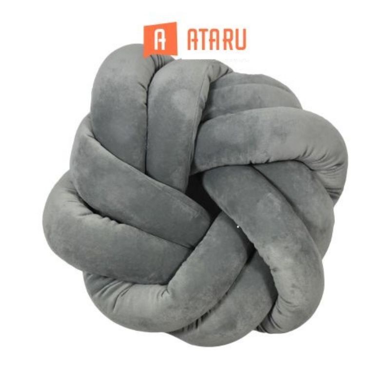 Bantal Knot / Bantal Sofa Simpul Knot Pillow / Knot Cushion Ataru Ace Hardware - Grey / Abu
