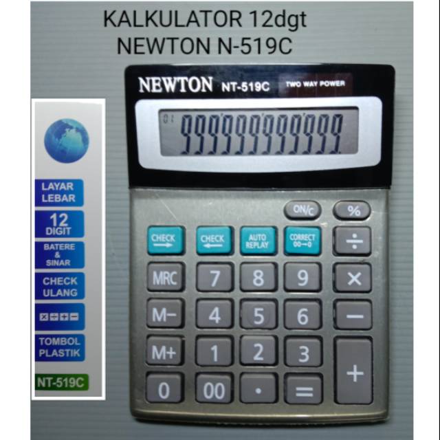 Kalkulator Newton NT-519C. 12digits