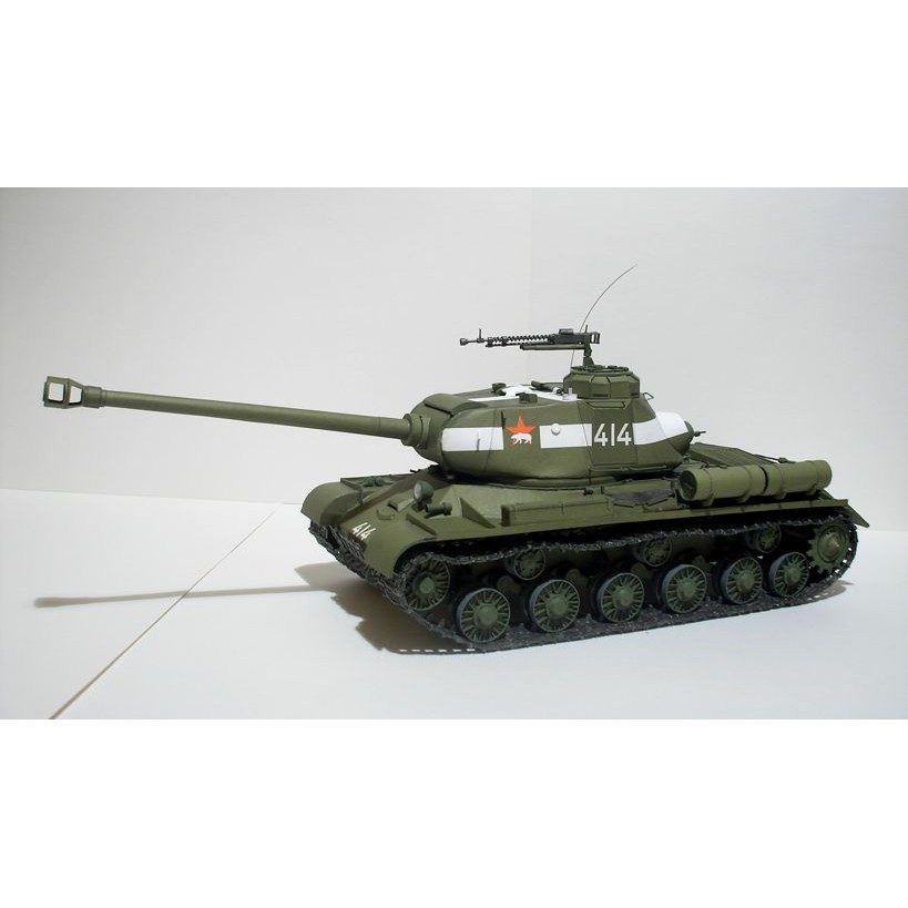 DIY Model Kertas Perang Dunia II Tank Berat Uni Soviet IS-2