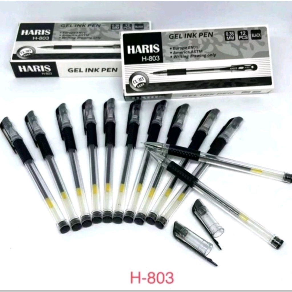 

Pulpen Gel Pen Haris H-803 PER BOX 12 pcs