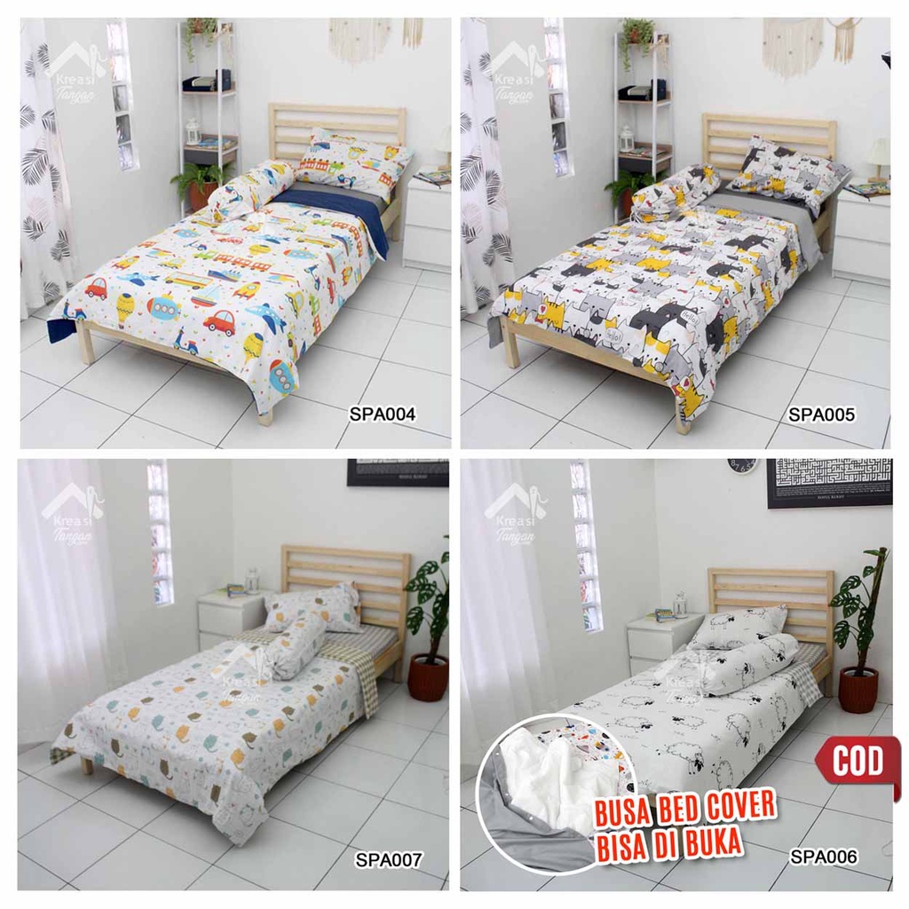 SET BED COVER ANAK KANCING + BEDCOVER 1