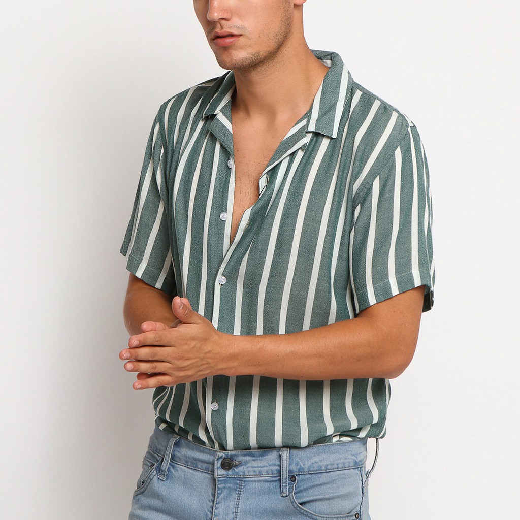 

VENGOZ Kemeja Stripe Pria - Buddy Casual Shirt