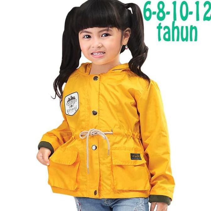 Jaket Anak Perempuan - Jaket Gunung Anak Perempuan Kuning Branded Original 6 8 10 12