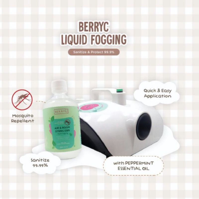 Mesin Alat Fogging berry c Mobil dan Ruangan Electric 900w highquality berryC DESINFECTAN / LIQUID MOSQUITO untuk nyamuk