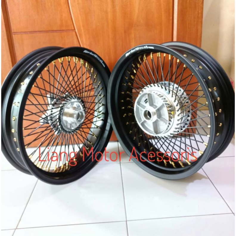Sepaket Velg Tromol Set Custom Jari2 Seribu - Yamaha VixionR155/R15V3/VVA/XSR155/MT15