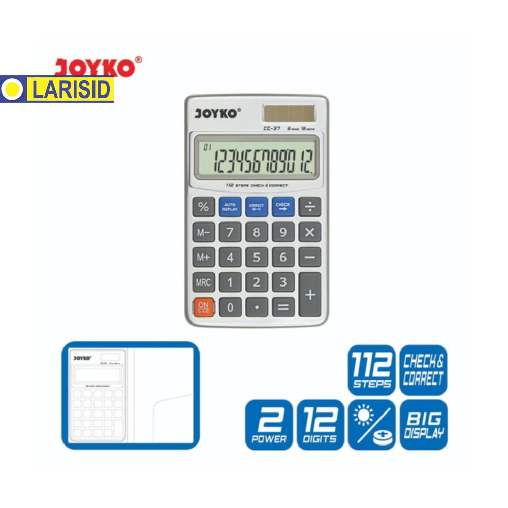 

KALKULATOR JOYKO CC-37 12 DIGITS CHECK CORRECT