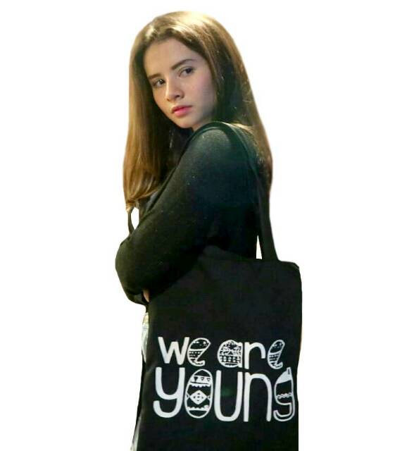 Totebag Tas Sekolah Drill | Totebag pria/wanita ressleting ( COD BAYAR DITEMPAT ) 1 Pake Resleting