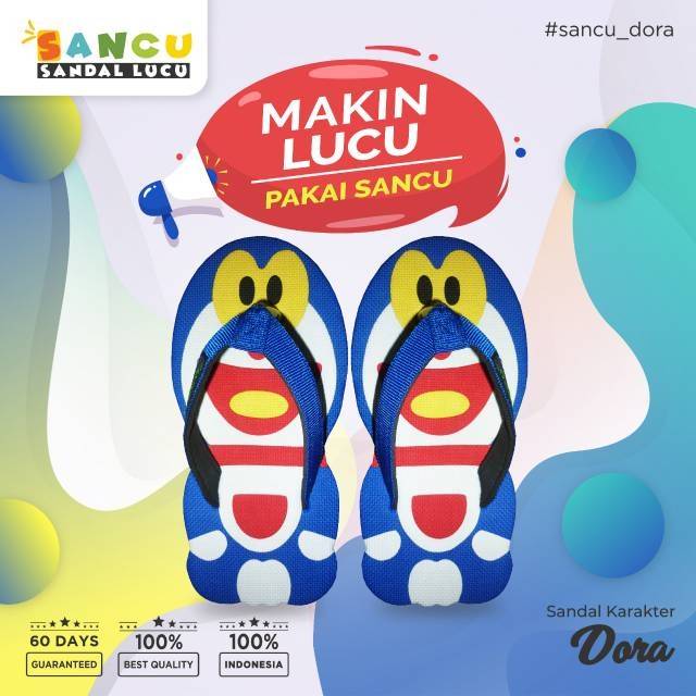 Sandal SANCU , Sandal Anak Karakter Lucu