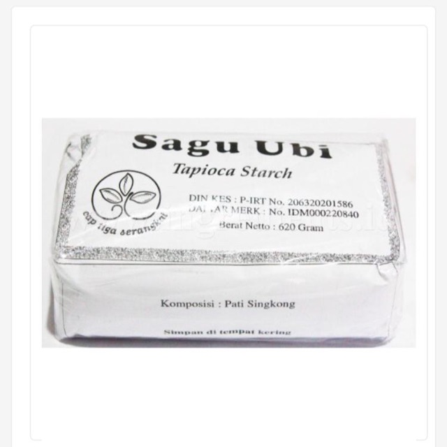 Tepung Sagu Ubi - Tapioca Starch Cap Tiga Serangkai 620gr