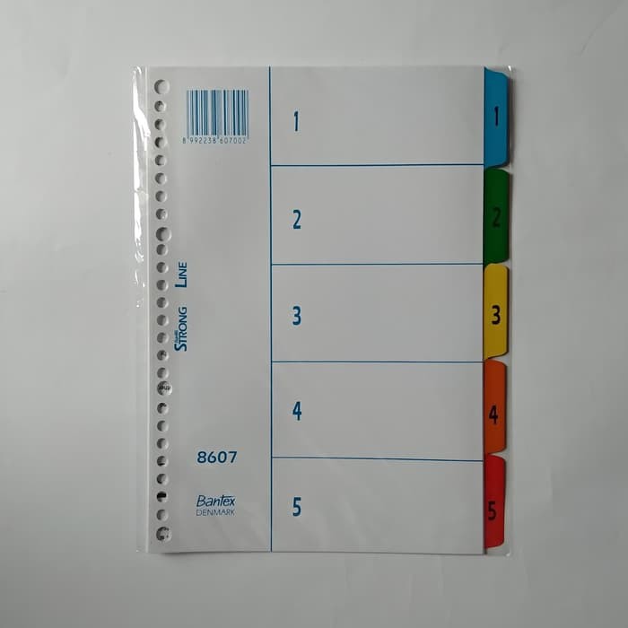 

DIVIDER BANTEX 8607 5 PAGES (1-5 INDEX)