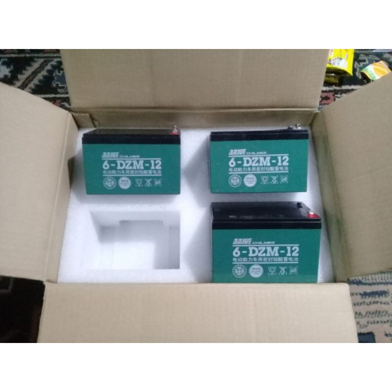 aki sepeda listrik 12volt 12ah CHILWE barang neww