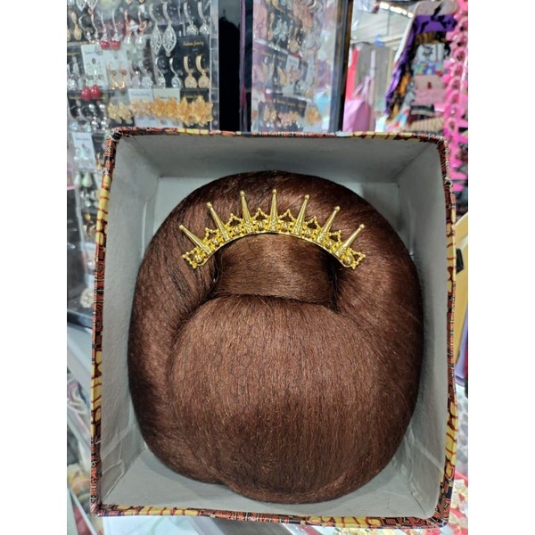 konde jawa hairpiece-pirang/cemara asli + tusuk konde gondang-7