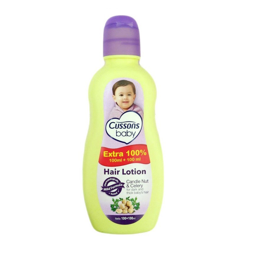 Cussons Baby Hair Lotion Kemiri/Candle Nut&amp;Celery 100+100ml