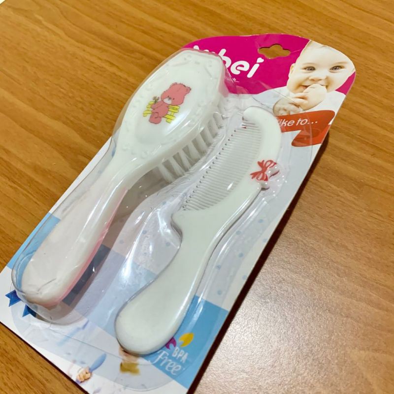 Sisir Bayi dan sikat  2 in 1/ Sisir dan sikat set isi 2