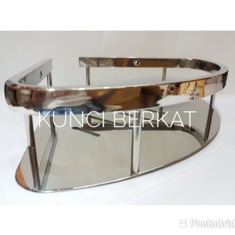 Rak sudut stainless/Accesories bath room/Aksesoris kamar mandi