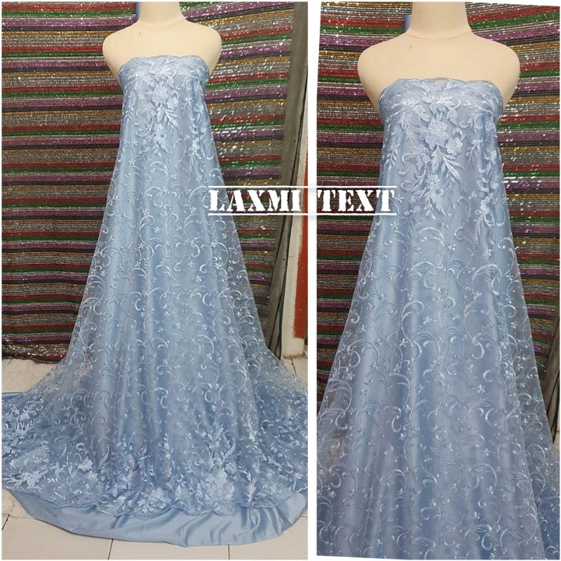 kain Tile renda mutiara/ bahan Tulle mutiara / TERBARU