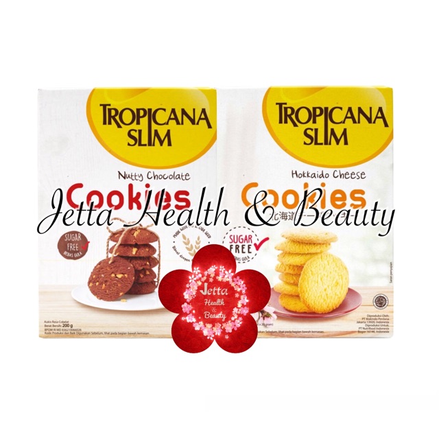 

Tropicana Slim Hokkaido Cheese Cookies 100g Nutty Chocolate Cookies 200g