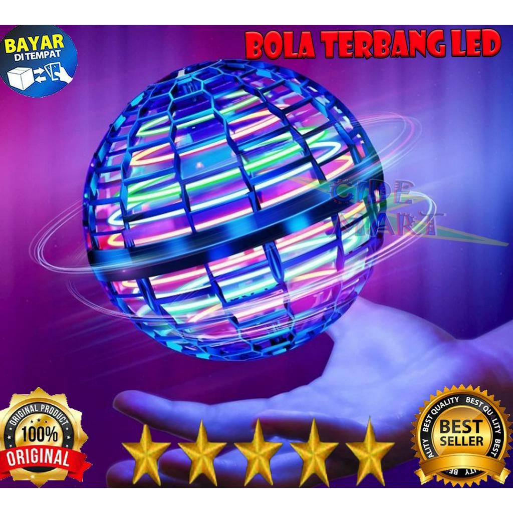 MC Bola Terbang LED Mainan Anak / Mainan Anak Bola Terbang / Flying UFO Ball / Mainan Drone Ajaib Magic Ball Drone / Flying Spinner Drone