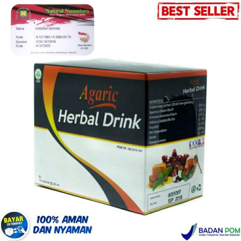 

AGARIC HERBAL DRINK NASA ASLI - Minuman Kesehatan