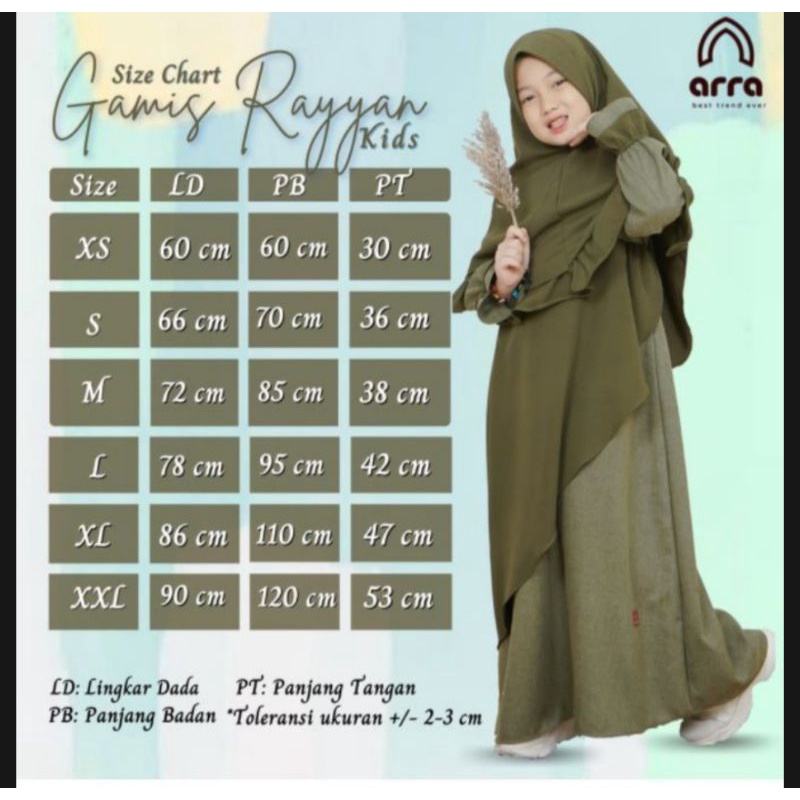 gamis anak sarimbit rayyan