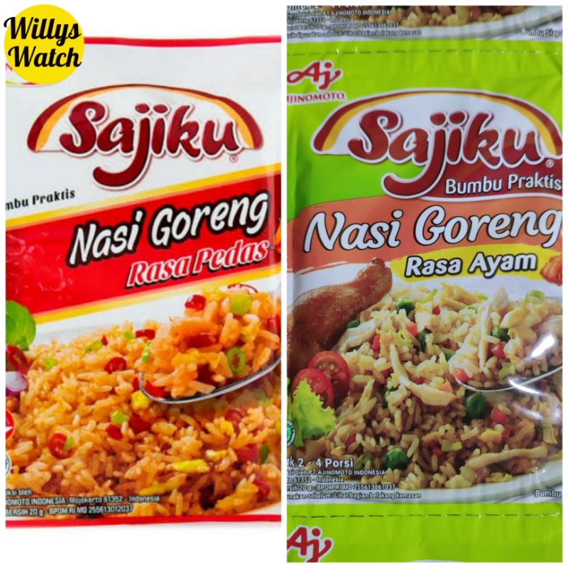 

Sajiku bumbu praktis Nasi Goreng Rasa Ayam Sachet / Bumbu Masak instan (ECER)